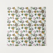 Tenture Joli motif floral (Devant (Horizontal))