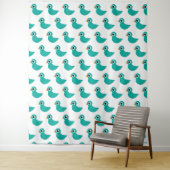Tenture Joli oiseau bleu (En situation)