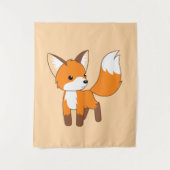 Tenture Joli Petit Fox Pêche Beige (Devant)