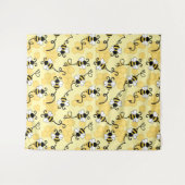 Tenture Joli petit motif abeilles (Devant (Horizontal))