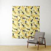 Tenture Joli petit motif abeilles (En situation)