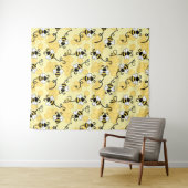 Tenture Joli petit motif abeilles (En situation (horizontale))