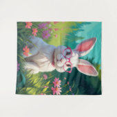 Tenture Joli portrait de lapin blanc-68054 (Devant (Horizontal))