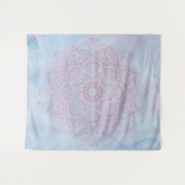 Tenture Joli rose Sacré Lotus Fleur de fleurs Mandala (Devant (Horizontal))