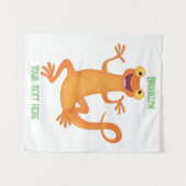 Tenture Joli triton orangé joyeux (Devant (Horizontal))