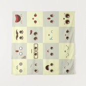 Tenture Joli visage (Devant (Horizontal))