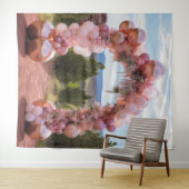 Tenture Jolie Arche Pastel rose Balloon pendante (En situation (horizontale))