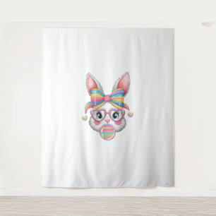 Tenture Jolie Bunny Visage Coquette Bow Girls Femmes Pâque