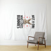 Tenture Jolie Conception Bunny Pour Filles Femmes Lapin Cô (En situation (horizontale))