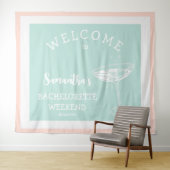 Tenture Jolie fête de bachelorette moderne cocktail pastel (En situation (horizontale))