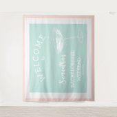 Tenture Jolie fête de bachelorette moderne cocktail pastel (Devant)