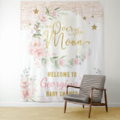 Tenture Jolie Fille de la Lune Fleurie Bienvenue (En situation)