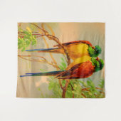 Tenture jolie impression d'oiseaux (Devant (Horizontal))