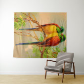 Tenture jolie impression d'oiseaux (En situation (horizontale))