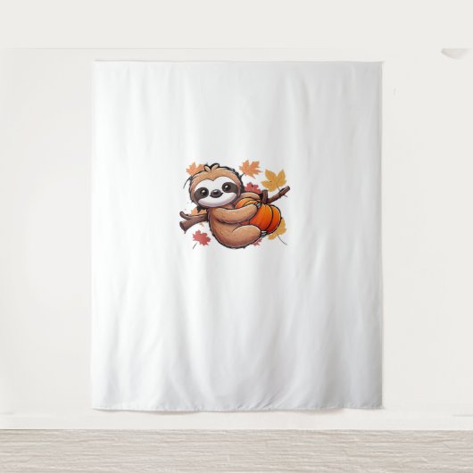 Tenture Jolie machine à dessin avec Citrouille - Saison d' (Devant)