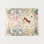 Tenture Jolie princesse avec papillons (Devant (Horizontal))