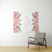 Tenture Jolie Rose Rose | Toile de fond Quinceanera (En situation (horizontale))