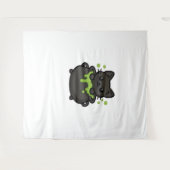 Tenture Jolie T-shirt Chat Noir Halloween (Devant (Horizontal))