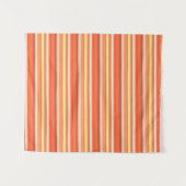 Tenture Jolies rayures orange rouge (Devant (Horizontal))