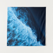 Tenture Jolies vagues bleues (Devant (Horizontal))