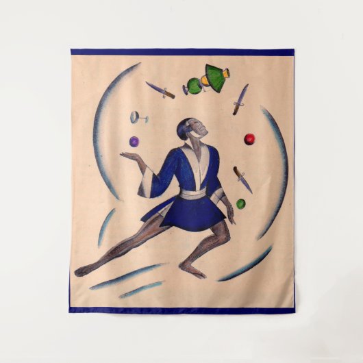 Tenture jonglage de l'impression jongleur (Devant)