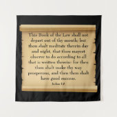 Tenture Joshua 1:8 (Devant)
