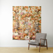 Tenture Jote Citrouille Patch Visiteurs Halloween Backdrop (En situation)