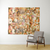 Tenture Jote Citrouille Patch Visiteurs Halloween Backdrop (En situation (horizontale))