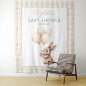 Tenture Jote Petit Lapin Baby shower Photo fond (En situation)