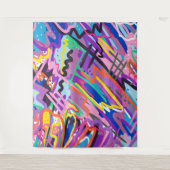 Tenture Jouer en couleur Art Abstrait (Devant)