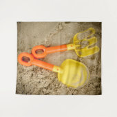 Tenture Jouets de sable jaune et orange (Devant (Horizontal))