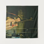 Tenture Joueur de guitare basse (Devant (Horizontal))