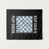 Tenture Joueur d'échecs (Devant (Horizontal))