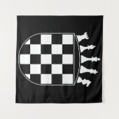 Tenture Joueur d'échecs Cadeaux pour Croates Drapeau Croat (Devant (Horizontal))