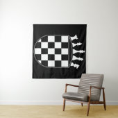 Tenture Joueur d'échecs Cadeaux pour Croates Drapeau Croat (En situation (horizontale))