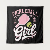 Tenture Joueuse de pickleball fille (Devant)