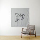 Tenture Joueuse, joyeuse, moderne, design mignon de Love C (En situation (horizontale))