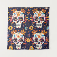 Jour coloré du crâne de sucre mort patte sans soud