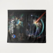 Tenture Jour De L'Art Fractal SciFi Astéroïde (Devant (Horizontal))