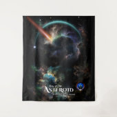 Tenture Jour De L'Art Fractal SciFi Astéroïde (Devant)