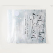 Tenture Jour idéal Script Mariage d'hiver Contexte photo (Devant (Horizontal))