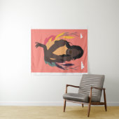 Tenture Jour Noir de Concept Fun tiré à la main 1/3 (En situation (horizontale))