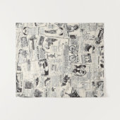 Tenture Journal vintage (Devant (Horizontal))