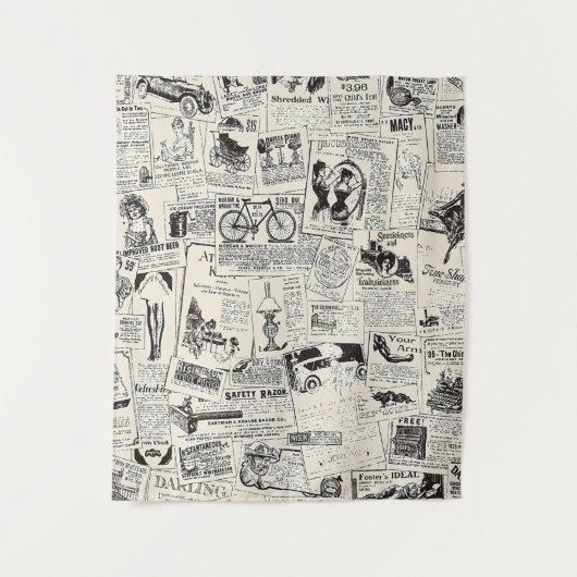 Tenture Journal vintage (Devant)