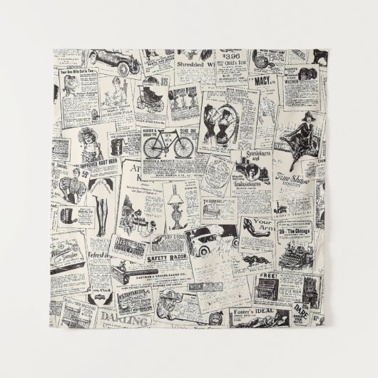 Tenture Journal vintage (Devant)