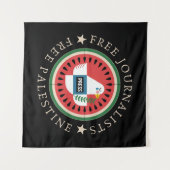 Tenture Journalistes libres Libérez la Palestine (Devant (Horizontal))