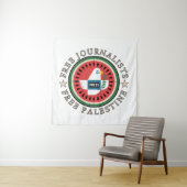 Tenture Journalistes libres Libérez la Palestine (En situation)