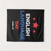 Tenture Journée de l'anglais (Devant (Horizontal))