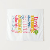 Tenture Journée des enseignants Prof incroyable attentionn (Devant (Horizontal))