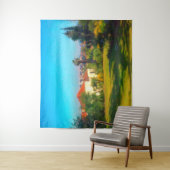 Tenture Journée ensoleillée Vue de Yemin Moshe JerIsalem I (En situation)